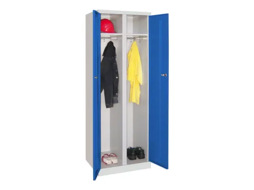 kleding-/wasgoedkast,HxBxD 1800x600x500mm,RAL7035,front RAL5010