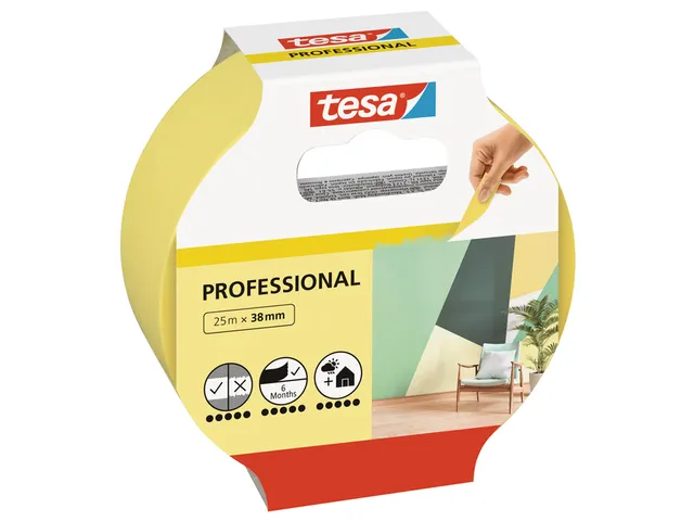 Afplaktape Tesa Professional 38mmx25m