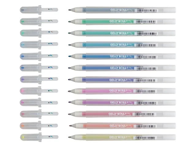 Gelschrijver Sakura Gelly Roll Stardust set à 12 kleuren