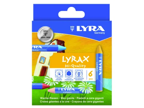 Waskrijt LYRA Lyrax Wax Giants 6 kleuren