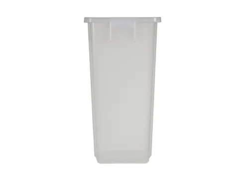 afvalverzamelaar,60l,HxBxD 580x320x460mm,romp PP transparant,gesloten