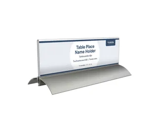 Tafelnaambord Europel 2 61x210mm acryl aluminium - 3