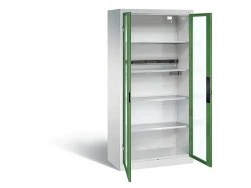 acculaadkast 1950x930x500mm 5stekkerdozen 230V cil.-slot front RAL6011