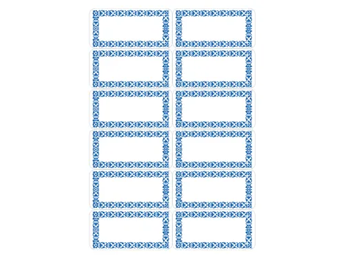 Keukenetiket Herma 3742 Neutraal Blauw 4 vel