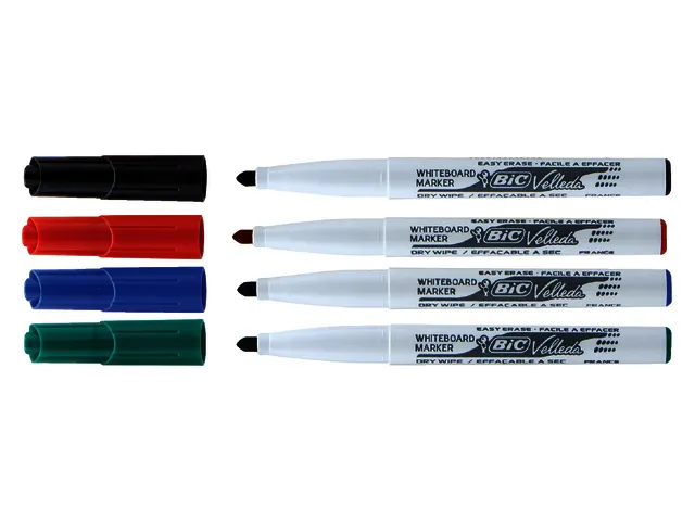 Viltstift Bic Velleda 1741 whiteboard rond medium zwart