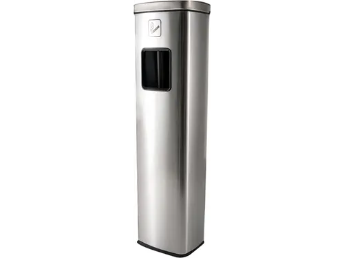 Asbak Staand met afvalbak AT400 RVS 20 Liter