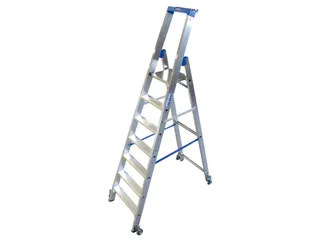 Verrijdbare Boktrap Aluminium L 2 46M 7Treden - 2