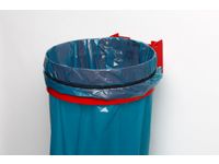 Afvalverzamelaar Voor 120 liter-Zakken Wand Plaatstaal Rood