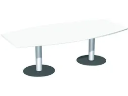 vergadertafel,HxBxD 720x2400x800mm,vatvormig