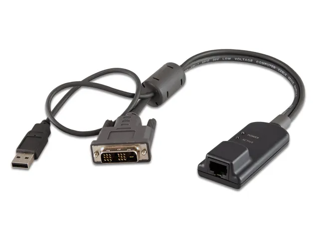 Vertiv Avocent MPUIQ-VMCDV, 0,3556 m, USB, USB, Zwart, DVI, USB 2.0