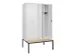 locker voor scheiding van kleding,HxBxD 2120x1200x815mm,4vak