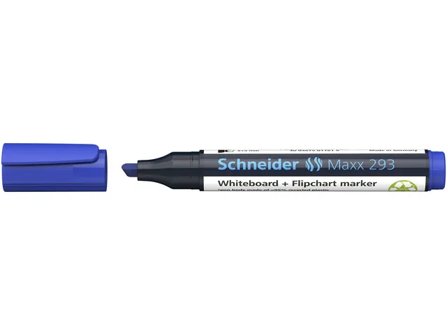 Marqueur Schneider Maxx 293 bleu, pointe biseautée 2-5mm