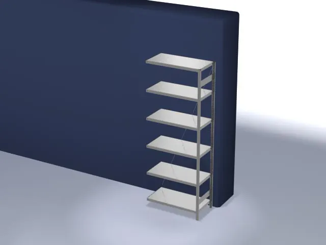 systeemstelling,aanbouwveld,HxBxD 2500x1010x535mm,vakl. 230kg