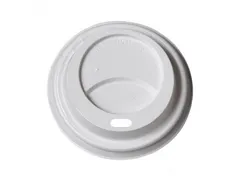 Deksel PS wit 80mm tbv beker 8 OZ_250cc doos 1000st