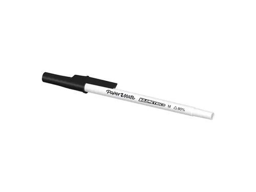 Balpen Paper Mate Kilometrico Recycled medium zwart