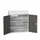 lessenaarkast 1130x1050x550mm 2 legborden 1 lade RAL7035+RAL7016