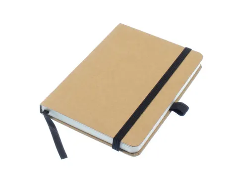 Notitieboek Kangaro A6 kraft lijn HC 96 vel 80 grams roomwit met elast