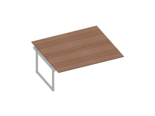 aanbouwtafel,v. benchtafel,HxBxD 730x1800x1600mm,blad canaletto-hout