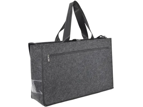 Bureautas Juscha voor hybride werken donker grijs 50x28x15cm