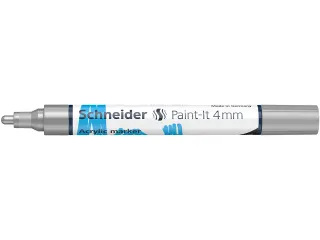 Acrylmarker Schneider Paint-It 320 4mm zilver - 5