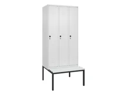 locker voor scheiding van kleding,HxBxD 2120x900x815mm,3vak