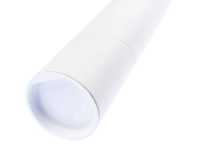 Verzendkoker Rond Raadhuis A2/a3 50x450mm wit