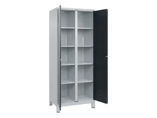 wasgoedverdeelkast,HxBxD 1950x800x500mm,vak B 400mm,cilinderslot - 2
