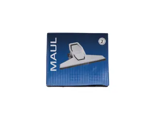 Papierklem MAUL Pro 75mm capaciteit 20mm zilver - 12