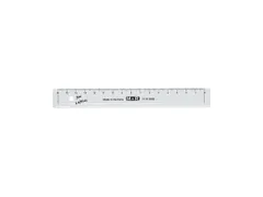 M+R Règle en plastique transparent pour gauchers 16 cm