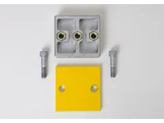 Verbindingsset,V. Aanrijdbeschermingsplank,Staal,Geel