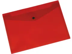 Documentenmap A4 172 Micron Drukknopsluiting Rood
