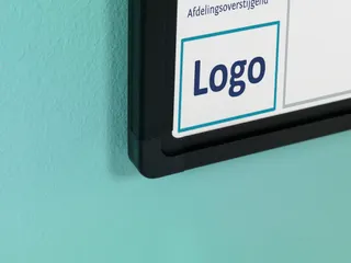Bedrukt whiteboard 120x300cm Softline 8mm Zwart profiel - 3