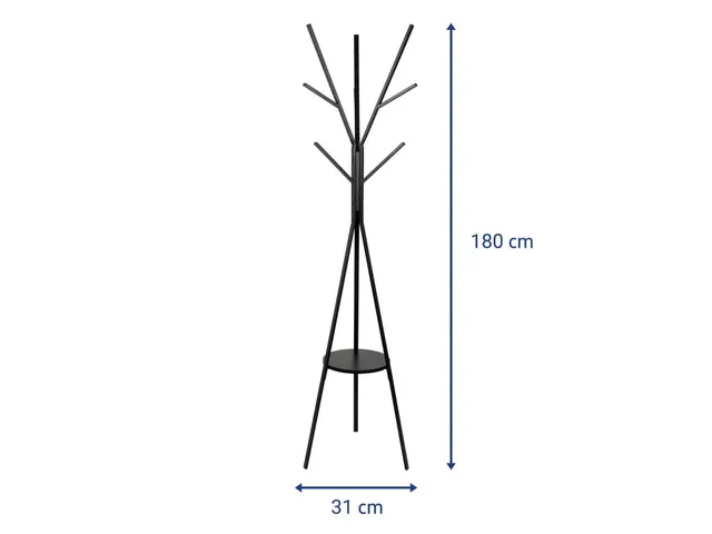 Kapstok MAUL Avalon staand 180cm zwart