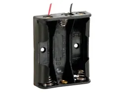 Batterijhouder Voor 3 x AA-CEL (Met Draden)