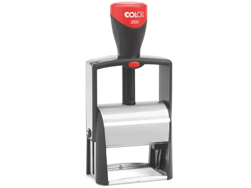 Tekststempel Colop 2600 +bon 8regels 58x37mm zwart