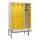 locker met bank,HxBxD 2120x1200x815mm,4vak,vak B 300mm,draaigrendel