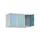 opzetkast,v. locker,3vak.,vak B 300mm,HxBxD 500x900x500mm,cilinderslot