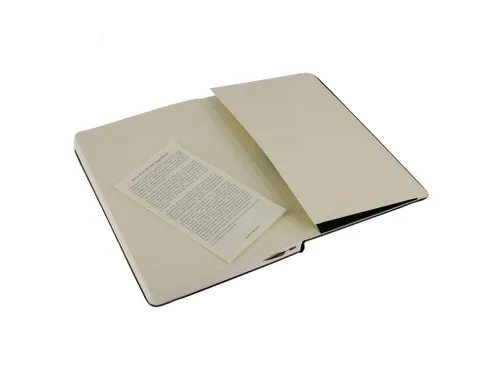 Notitieboek Moleskine large 130x210mm blanco hard cover zwart