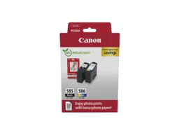 Canon PG-585/CL-586 PVP, Zwart, Cyaan, Magenta, Geel, 2 stuk(s), Photo