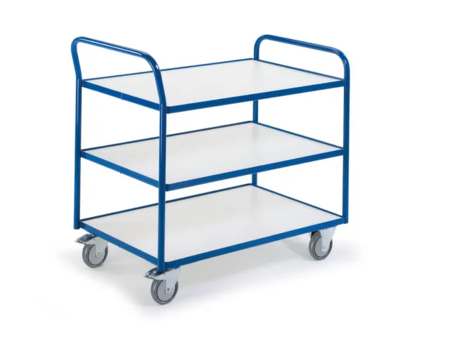 chariot à plateaux,force 250kg,3plateau(x),plateau Lxl 990x590mm