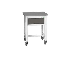 werkbank,verrijdbaar,HxBxD 930x700x600mm,linoleumblad