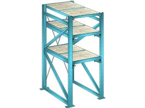 uittrekstelling voor zware lasten,HxBxD 2000x890x1260mm,vaklast 800kg