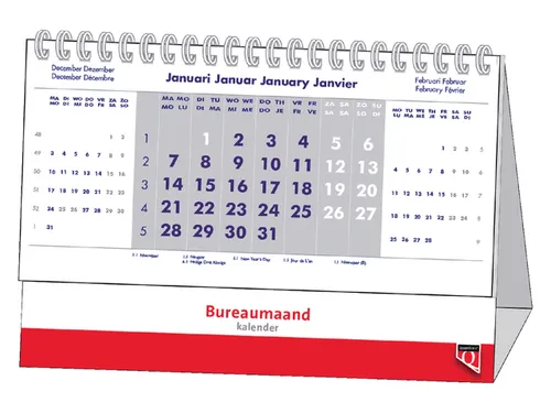 Bureaumaandkalender 2027 Quantore
