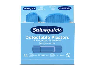 Salvequick Blauw Detectable Pleisters Vingertop/Normaal - 7
