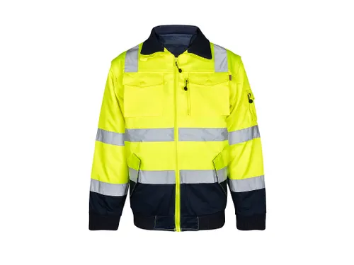 OXXA Agatha 0962 pilotjack Maat M fluor geel/marineblauw
