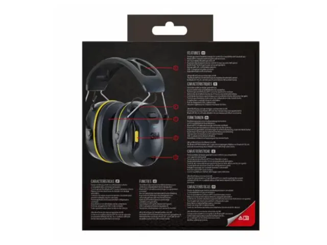 Oorkap 3M WorkTunes Connect Bluetooth 94-110 dB zwart