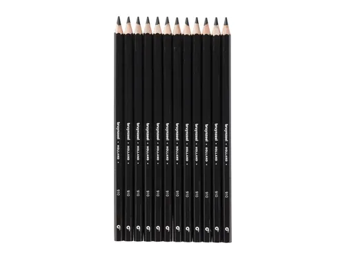 Kleurpotlood Bruynzeel Super 910 zwart