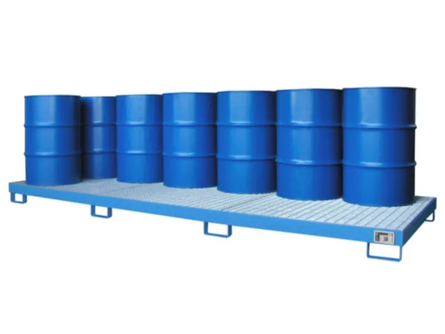 opvangbak,v. 12x200l vat,opvangvol. 335l,HxBxD 200x1300x3880mm