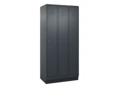 locker voor scheiding van kleding,HxBxD 1950x900x500mm,3vak