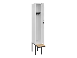 locker met bank,HxBxD 2120x300x815mm,1vak,vak B 300mm,cilinderslot - 1